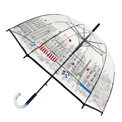 Paris Skyline Transparent Umbrellas - The French Shoppe