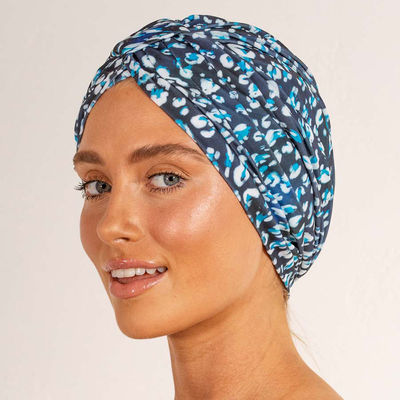 Denim Leopard Shower Caps - The French Shoppe